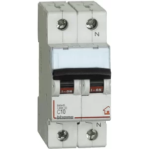 BTicino FC810NC10 1P+N 4.5kA-2M DIN Rail Circuit Breaker 230V