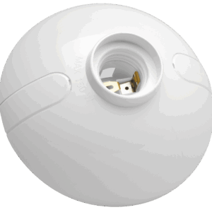 WALL SOCKET OVAL BLANCO ROSCA E27 P21B