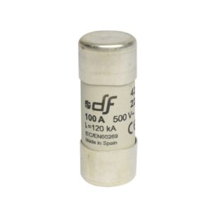Fusible cartucho 22x58mm s/indicador gL 100A 500VAC 120kA