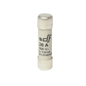 Fusible cartucho 10x38mm s/indicador gL 20A 500VAC 120kA
