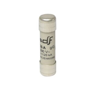Fusible cartucho 10x38mm s/indicador gL 25A 500VAC 120kA
