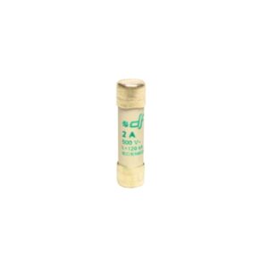 Fusible cartucho 10x38mm s/indicador aM 2A 500VAC 120kA