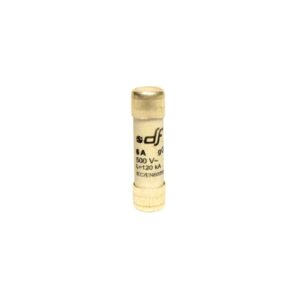 Fusible cartucho 10x38mm s/indicador gG 6A 500VAC 120kA
