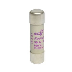 Fusible cartucho 14x51mm ultra rápido 50A 600VAC 100kA aR