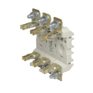 Base portafusible tripolar de poliéster fijo DIN NH-00 690VAC