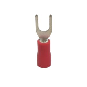 Terminal horquilla aislado 16-22AWG 5/36" rojo x100und