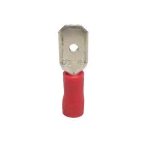 Terminal enchufe macho aislado 16-22AWG rojo x100und