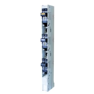 Seccionador portafusible tripolar vertical 160A 120KA NH-00 terminal 70mm
