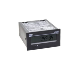 Contador de impulsos c/horómetro 28x53mm 12/220VAC/CC 8 dígitos