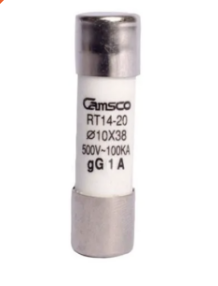 FUSIBLE CILINDRO 10X38MM, 1A, 500V