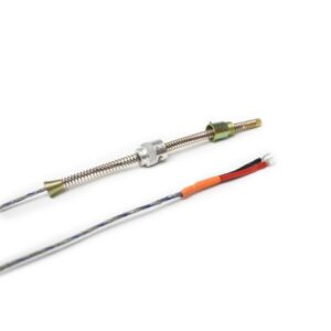 Termocupla tipo J (FE/CO) c/malla x2mts bulbo 8mm