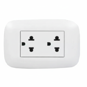 Toma Universal DUPLEX 2P+T 16A250V Domino SENCIA AP1222 - BTICINO
