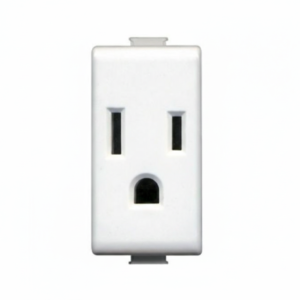 Tomacorriente UL 2P+T 15A 127/250V 1MOD Blanco - AM5028TS - BTICINO