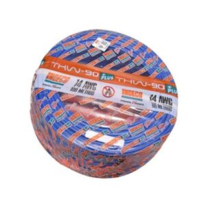CABLE THW-90 P+EST 12AWG AZUL 450/750V - INDECO