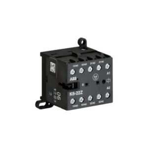 MINI CONTACTOR AUXILIAR K6-22Z-84 BOBINA:100-127VAC 2NA+2NC [GJH1211001R8224] ABB