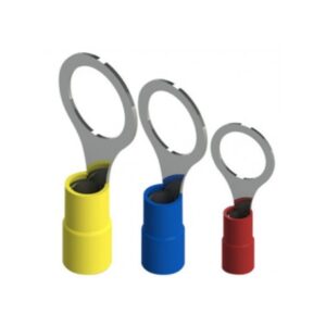 Terminal anillo aislado 16-22AWG 3/16¨ (5.3mm) rojo x100und