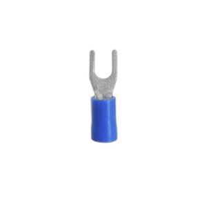 Terminal horquilla aislado 14-16AWG 5/36 azul x100und