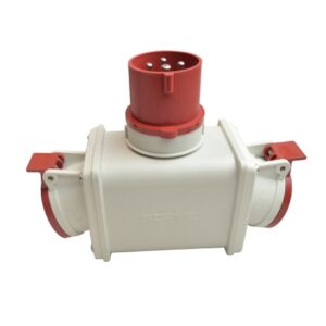 Adaptador múltiple IN enchufe OUT 2 tomacorrientes 3x16A+T 415V IP44 6H