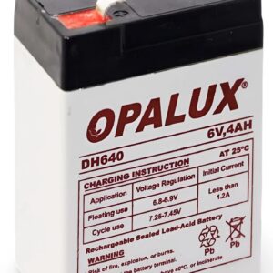 BATERIA SECA 6V 4AH OPALUX DH-640