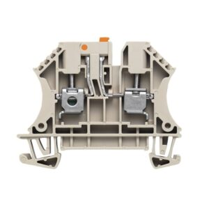 Borne seccionable 4mm2 (0.5-6mm2) 500V 1 piso/2 conexiones tornillo
