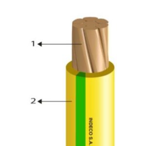 CABLE ELECTRICO 750V LIBRE HALOGENO 2.5MM2 AMAR/VERDE FREETOX-PC NH90