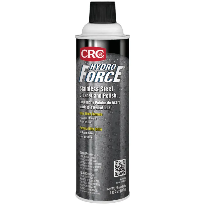 CRC HYDROFORCE STAINLESS STEEL CLEANER AND POLISH 14424 | 18 OZ