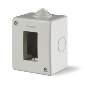 Caja para adosar 1 módulo s/tapa c/adaptador Unibox IP40
