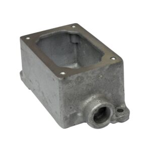 Caja rectangular para interruptor y pulsador, 1 salida 3/4¨, CL1.DIV1 UL