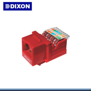 JACK DIXON RJ-45 CATEGORIA 5E DE PRESIÓN COLOR ROJO (PNKJ7-CE-US/RDN)