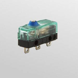 Microinterruptor S880 con pulsador y terminales para soldar