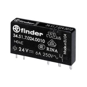 Mini rele 24DC 1NA/NC 6A 250V