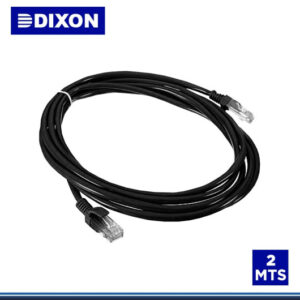 PATCH CORD DIXON CAT.6 LSZH 2MTS NEGRO