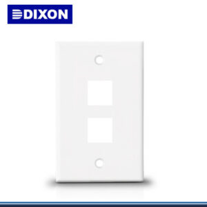 PLACA DE PARED DIXON DE 2 PUERTOS BLANCO
