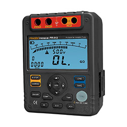 PR-512 Megómetro digital con adaptador