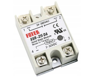 RELE DE ESTADO SOLIDO MONOFASICO, 25A, IN 4-32VDC, OUT 24-380VAC