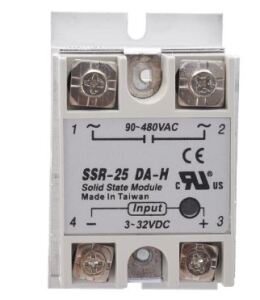 RELE DE ESTADO SOLIDO MONOFASICO, 25A, IN 4-32VDC, OUT 90-480VAC