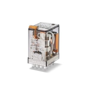 Relé 14 pines 110VDC 4NA/NC 7A 250V c/indicador mecánico