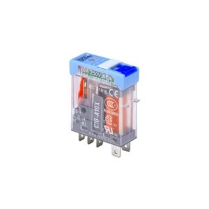 Relé 5 pines 230VAC 1NA/NC 10A 250V con indicador mecánico LED