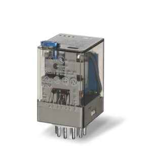 Relé 8 pines 230VAC 2NA/NC 10A 250V c/indicador mecánico