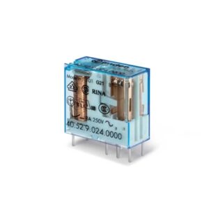 Relé enchufable 8 pines 8A 24VDC 2NA 2NC para circuito impreso
