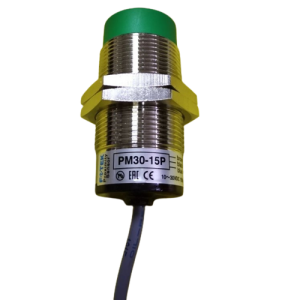 SENSOR INDUCTIVO M30, ALC. 15MM, PNP NA,10-30VDC, CABLE 2MT