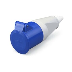 Tomacorriente aéreo industrial 2x16A+T 250V IP44 6h IEC309