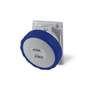 Tomacorriente p/empotrar inclinado 2x32A+T 250V IP67 6h Optima