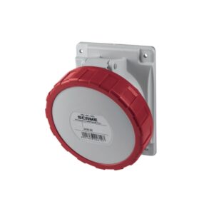 Tomacorriente p/empotrar inclinado 3x32A+T 440V IP67 3h Optima