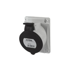 Tomacorriente p/empotrar inclinado 3x32A+T 500V IP44 7h Optima