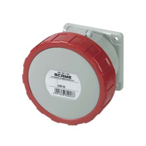 Tomacorriente p/empotrar recto 3x32A+T 415V IP67 6h Optima