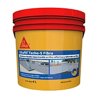 Impermeabilizante de techos y terrazas Sikafill Techo-5 Fibra Gris 4L