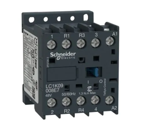 MINICONTACTOR SERIE K 4P - 2P CON 2R 9A (2NA+2NC) BOB. 110VAC 50-60HZ