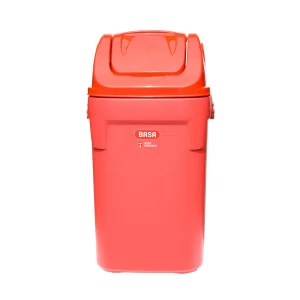 Papelera Rino Vaiven rojo 100 litros Basa