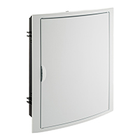 TABLERO EMPOTRADO TERMOPLÁSTICO, 24+4P, PUERTA BLANCA HORIZONTAL, 320x420x75mm